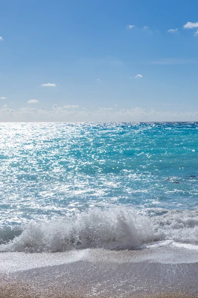 Kathisma Beach, Lefkada ö i Joniska havet, — Stockfoto