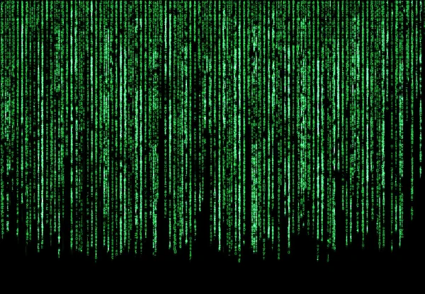 Grüne Matrix Hintergrund nützliche Internet-Problem — Stockfoto