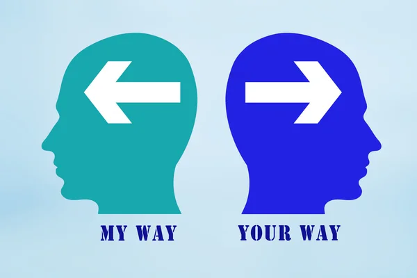 My way your way — Stock Photo, Image