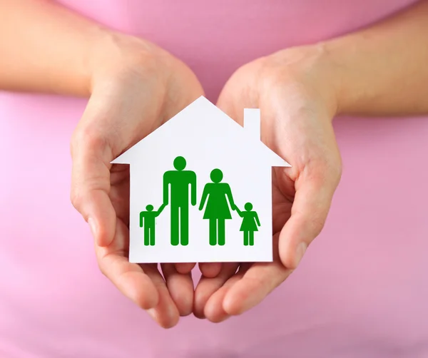 Family in house — Stock Photo, Image