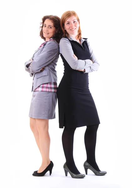 Two beauty business women together — Stock Photo, Image