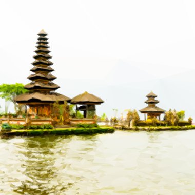 Bedugul Bali Background clipart