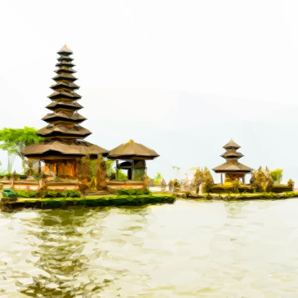 Bedugul Bali Contexte — Image vectorielle