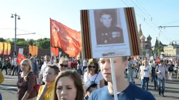 Odödligt regemente i Moskva — Stockvideo