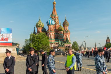 Moskova'da ölümsüz alayın, güvenlik