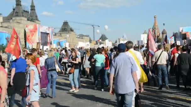 Regimento Imortal em Moscovo — Vídeo de Stock