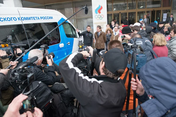 Veicolo olimpico di prova mobile — Foto Stock