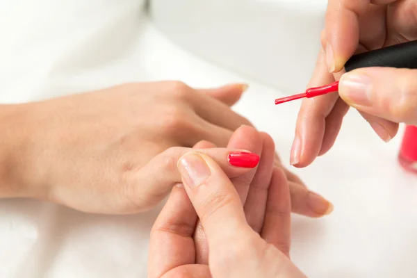 Manicura proceso disparo — Foto de Stock