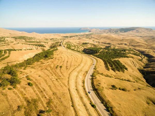 Luchtfoto landschap op de Krim — Stockfoto