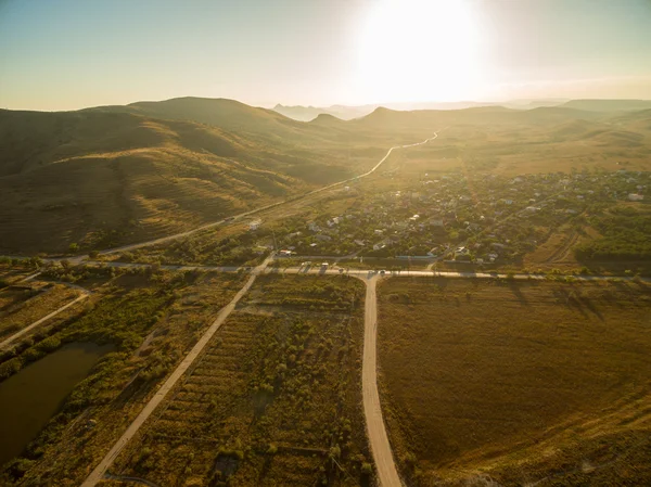 Paisagem aérea em Crimea — Fotografia de Stock