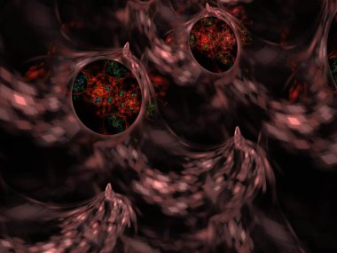 Hayali fraktal arkaplan resmi