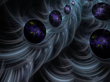 Hayali fraktal arkaplan resmi