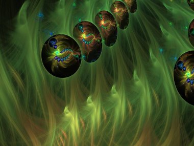 Hayali fraktal arkaplan resmi