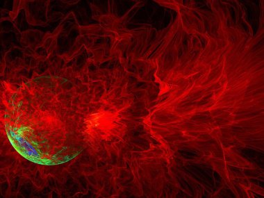 Hayali fraktal arkaplan resmi