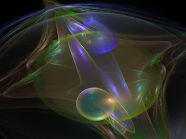 Hayali fraktal arkaplan resmi