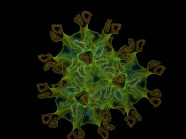 Hayali fraktal arkaplan resmi