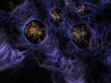 Hayali fraktal arkaplan resmi