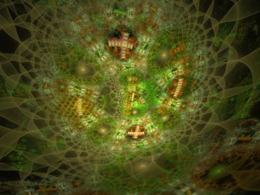 Hayali fraktal arkaplan resmi