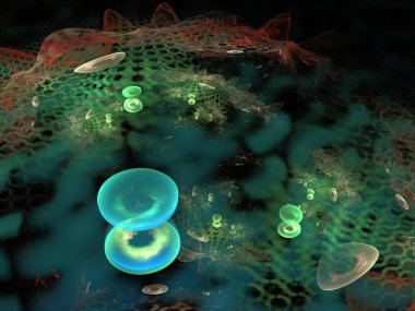 Hayali fraktal arkaplan resmi