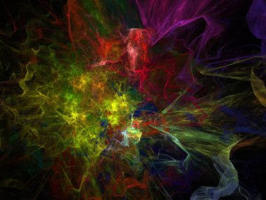 Hayali fraktal arkaplan resmi