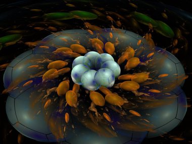 Hayali fraktal arkaplan resmi