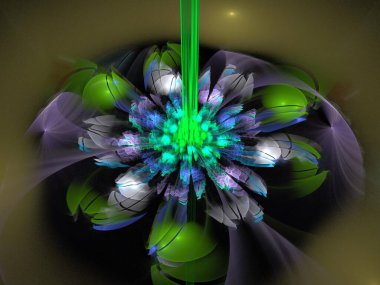 Hayali fraktal arkaplan resmi