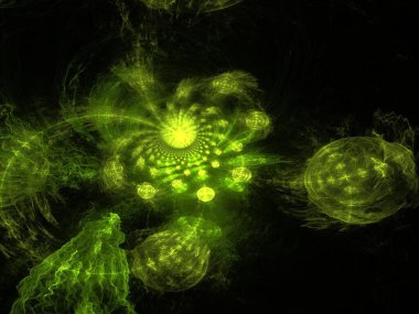 Hayali fraktal arkaplan resmi