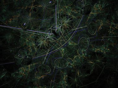 Hayali fraktal arkaplan resmi