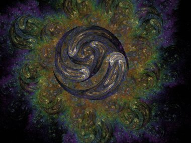 Hayali fraktal arkaplan resmi