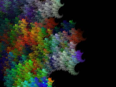 Hayali fraktal arkaplan resmi