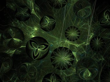 Hayali fraktal arkaplan resmi