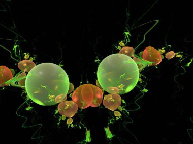 Hayali fraktal arkaplan resmi