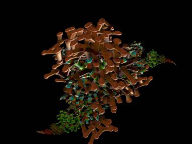 Hayali fraktal arkaplan resmi