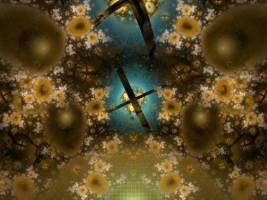 Hayali fraktal arkaplan resmi