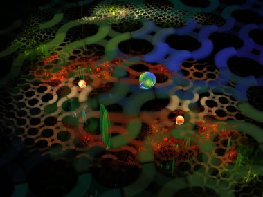 Hayali fraktal arkaplan resmi