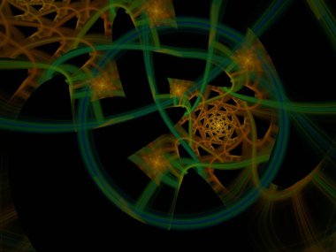 Hayali fraktal arkaplan resmi