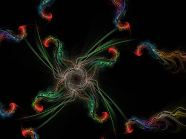 Hayali fraktal arkaplan resmi