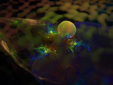 Hayali fraktal arkaplan resmi