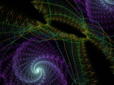 Hayali fraktal arkaplan resmi