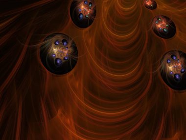 Hayali fraktal arkaplan resmi