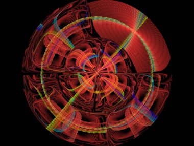 Hayali fraktal arkaplan resmi