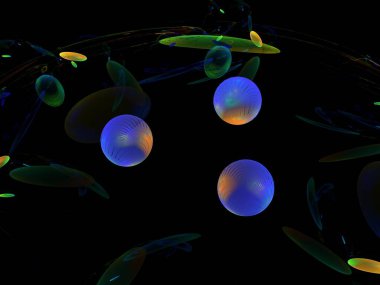 Hayali fraktal arkaplan resmi