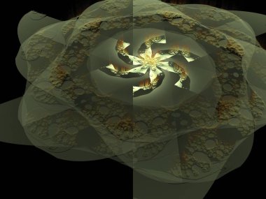 Hayali fraktal arkaplan resmi