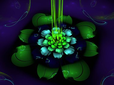 Hayali fraktal arkaplan resmi