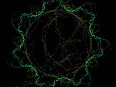 Hayali fraktal arkaplan resmi