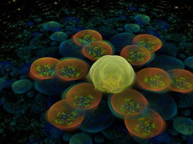 Hayali fraktal arkaplan resmi