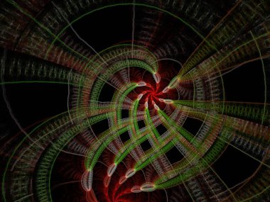 Hayali fraktal arkaplan resmi