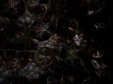 Hayali fraktal arkaplan resmi