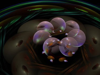 Hayali fraktal arkaplan resmi