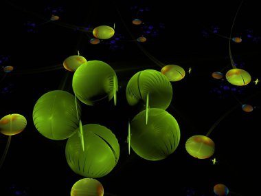 Hayali fraktal arkaplan resmi